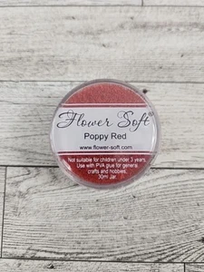 FLOWER SOFT Texturizado Scrapbooking Adorno Polvo Tarro 30 ml - Rojo Amapola - Imagen 1 de 3