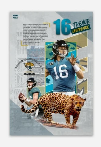 Trevor Lawrence Sunshine MAGNET - Jacksonville Jaguars Duuuval NFL Quarterback Cover