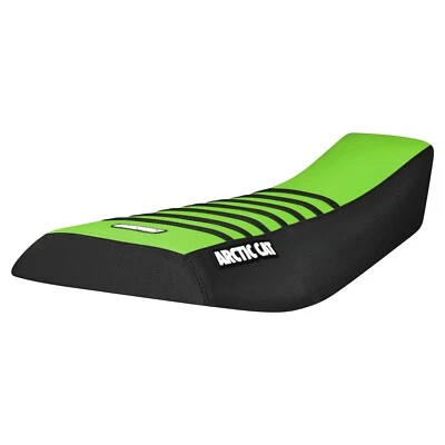 Cubierta de asiento para ATV Arctic Cat 375 400 500 2002-2004 logotipo acanalado negro/verde/negro #451 Foto 1 de 4