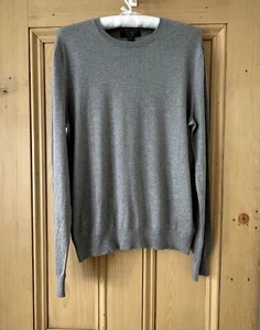 Men's Grey BANANA REPUBLIC Luxury Blend (Silk Cashmere Cotton) Jumper - Medium - Picture 1 of 5