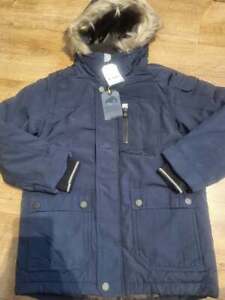 Next Boys Navy Shower Resistant Parka  Size: 9 years NEW WITH TAGS