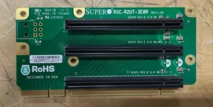 Supermicro RSC-R2UT-3E8R Riser Card 3 Slots 2U Node Server Passive PCIe x16 - Picture 1 of 2