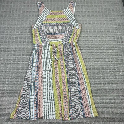 Vestido ANA Sin Mangas Estampado Línea A Talla M Multicolor Geométrico Foto 1 de 4