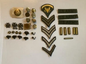 Military WW2/Korean/Vietnam War Era - Patches, Insignia Pins (Mixed Lot of 36) - Picture 1 of 12