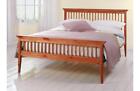 Double Bed With Mattress 4ft6in Shaker Tanya Caramel