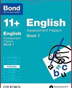 Bond 11+:English Assessment Papers Age 9-10 Book 1 For Year 5 No 1 Exam Success - Picture 1 of 1