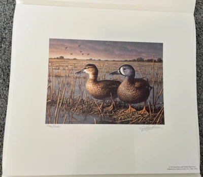 Impresión de pato firmada por Texas 1993 con sello de Jim Hautman Foto 1 de 4