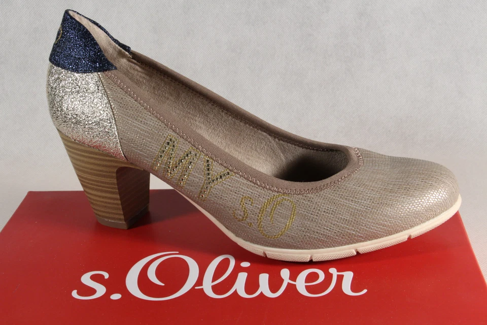 Zapatos de salón bailarina gris pimienta s.Oliver para mujer 22407 ¡NUEVOS! Foto 1 de 4