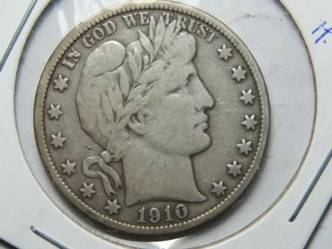 1910-S Barber Half, F/VF Cover