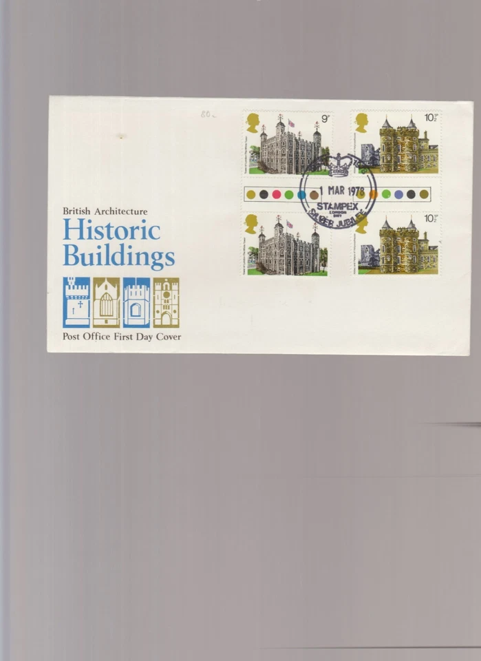 British First Day Cover British Architecture Historic Buildings 1/3/1978 Stampex - Image 1 of 1