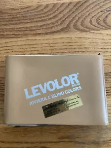 Vintage LEVOLOR Riviera Series Blind Samples in carrying case - Picture 1 of 6