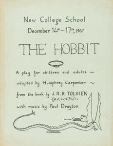 JRR TOLKIEN Signed 'The Hobbit' Handbill - Author Writer / Literature preprint - Picture 1 of 1