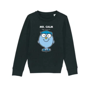 Mr Men Sweatshirt Mr. Calm Long Sleeve Kids Unisex Jumper Pullover - Picture 1 of 16