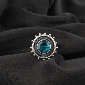 Excellent Apatite Gemstone 925 Sterling Silver Handmade Jewelry Engagement Ring - Picture 1 of 5