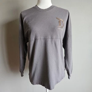Disney Parks Spirit Jersey XS Disneyland Gray Silver Sequin Oversized Vacation - Picture 1 of 11