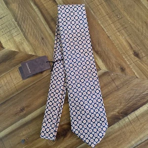 Stefano Ricci Neck Tie, 100% Silk New w Tags, multi color, amber crystal accent - Picture 1 of 8