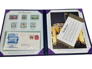 The White House Commemorative Stamp Set In Exclusive Postal Society Folder READ - Picture 1 of 18