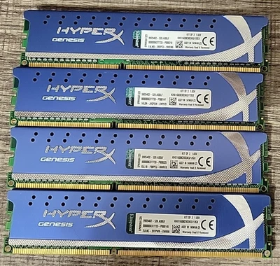 KHX1600C9D3/4G Kingston HyperX Genesis 16GB (4 X 4GB) PC3-10600 DDR3-1600MHz - Image 1 of 2