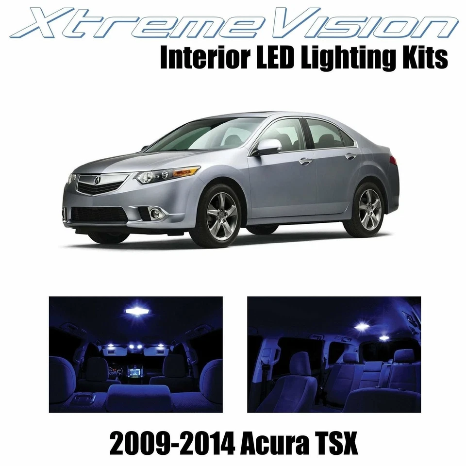 LED interior XtremeVision para Acura TSX 2009-2014 (12 PIEZAS) azul Foto 1 de 4