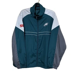 Chaqueta cortavientos Philadelphia Eagles XL Dunbrooke cremallera completa para hombre - Imagen 1 de 7