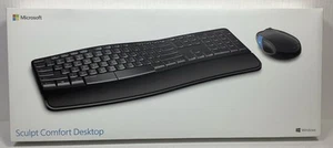 MICROSOFT Sculpt Comfort Desktop Keyboard & Mouse Model 1531 1557 1461 Open Box - Photo 1/14