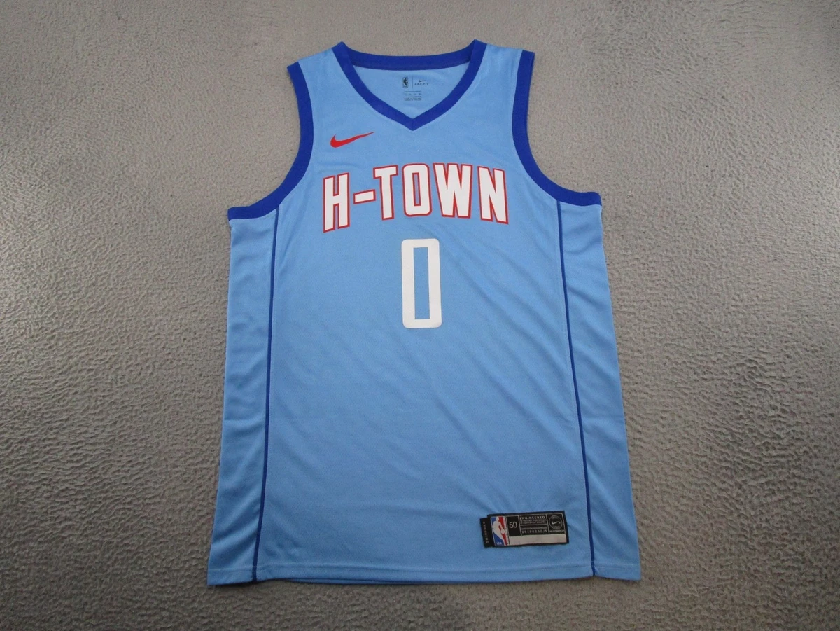 【Used】ナイキ ヒューストンロケッツシティエディションHADEN XL 水色 Houston Rockets City Edition Nike Men's Harden NBA Swingman Jersey