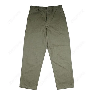 WW II U.S. Replica HBT USMC Trousers Tactical Pants Casual Vintage Overalls  - Image 1 of 4