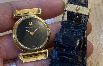 De colección Raro Universal Geneve 842678 Esfera Piedra Asas Especiales Art Deco Unisex Foto 1 de 4