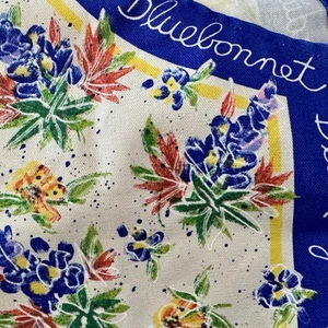 NWOT Texas Bluebonnets & Wildflowers Cotton Twill Adjustable Neck Apron - Nice! - Picture 1 of 7