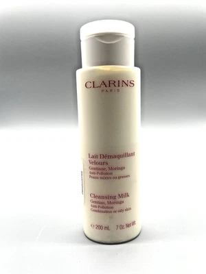 Clarins Leche Limpiadora Genciana Moringa Anticontaminación Refrescante - 7 OZ NUEVO SIN CAJA Foto 1 de 4