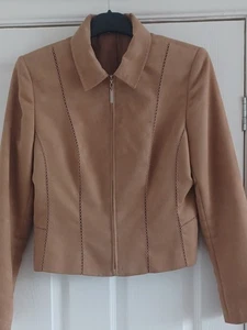 Next Ladies Faux Suede Jacket - Size 12 - Picture 1 of 4