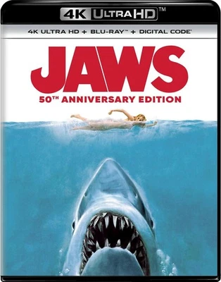 Jaws 50th Anniversary Edition 4K UHD Blu-ray  NEW - Image 1 of 4