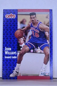 1991 Fleer Basketball NBA Trading Card - John Williams #40 - Picture 1 of 2