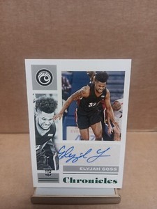 2021-22 Chronicles Score Draft Picks Elyjah Goss Auto RC 