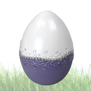 Ostereier Eier Osterdeko Ei Osterei in 2 Designs Tischdeko Frühlings-Dekoartikel - Bild 1 von 12