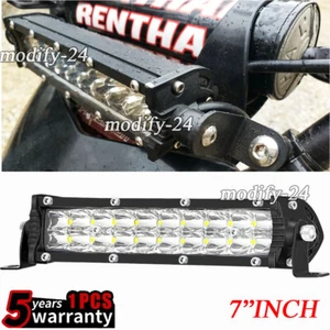 Se adapta a CRF250F 250f 7" Doble Fila LED Faro Barra de Luz Iluminación Lámpara de Conducción - Imagen 1 de 12