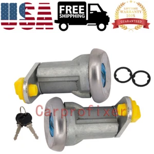 1 Pair Door Lock Set W/Keys For Mazda 626 RX-7 B2200 B2600 Ford Festiva DHSMZ001 - Picture 1 of 10