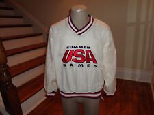 Vtg 90's Starter 1996 Atlanta Summer Olympic Games Sewn Nylon Pullover Jacket M
