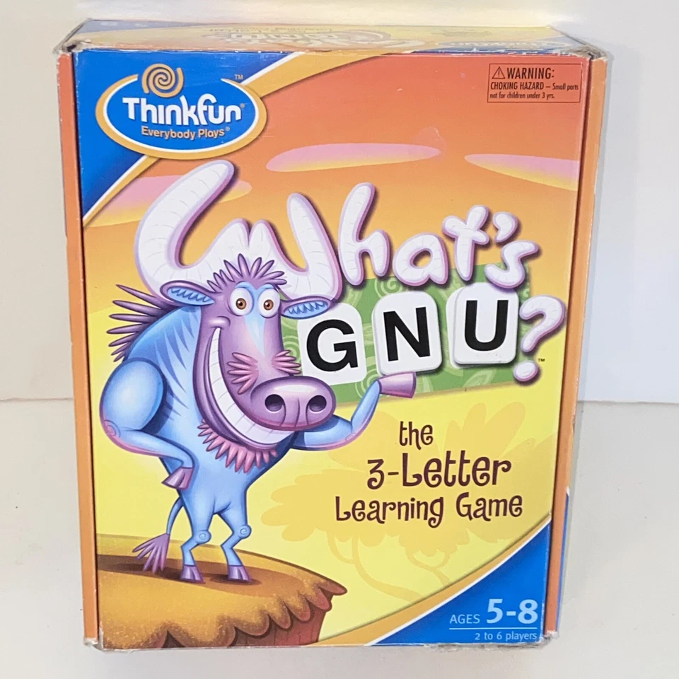 2004 ThinkFun What's Gnu The 3 Letter Learning Game Ages 5-8 - Image 1 of 4