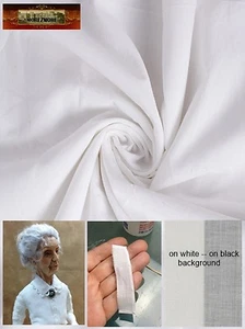 M01297-YD MOREZMORE 1 yarda de algodón victoriano tela de gasa delgada muñeca ropa blanca - Imagen 1 de 4