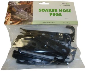 10 X Greenkey Picchetti in Plastica Picchetti per Tubo Soaker Posizione Facile - Foto 1 di 2