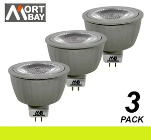 3 x LED Downlight Globes Bulbs 6W 12V MR16 Warm White AC & DC Mort Bay - Picture 1 of 6