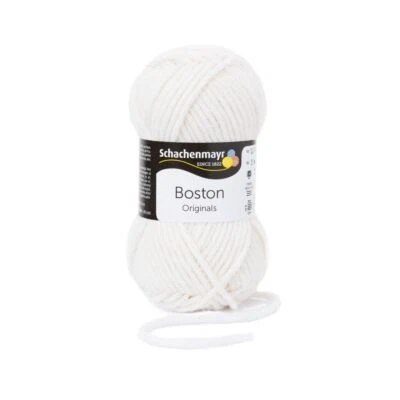 BOSTON von Schachenmayr - BRILLANTWEISS (00101) - 50 g / ca. 55 m Wolle - Bild 1 von 3