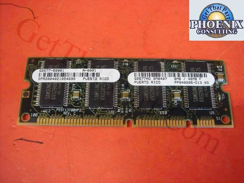 HP LaserJet 2300 Q2677AD Q2677-60001 8MB Firmware Dimm - Image 1 of 1