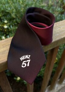 Heinz 57 by Cavanaugh Herren-Krawatte 100 % Seide kastanienbraun/braun Top Zustand