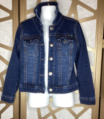 Chaqueta vaquera Tractor Girls azul oscuro suave elástica talla 5 Foto 1 de 4