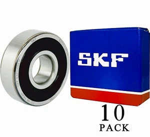 (Stck.10) SKF 6201-2RSH 6201-2RS 12x32x10 mm Doppel Gummidichtung Kugellager - Bild 1 von 6