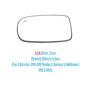 For Chrysler 200 300 Dodge Charger Challenger 11-21 Left Heated Mirror Glass - Picture 1 of 8