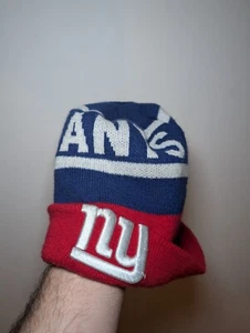 Cappello berretto New York Giants adulto berretto maglia invernale blu ricamato NFL - Foto 1 di 3