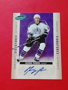 2005-06 Parkhurst Authentic Signatures #GP George Parros Los Angeles Kings 